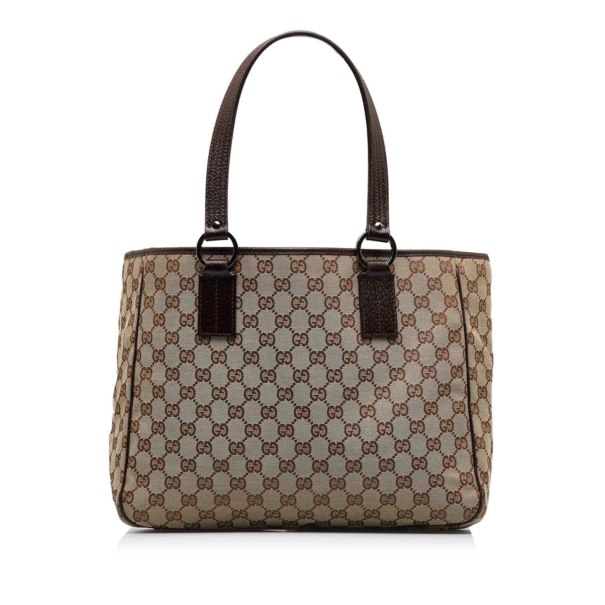 Gucci GG Canvas Tote (SHG-RviNOZ)