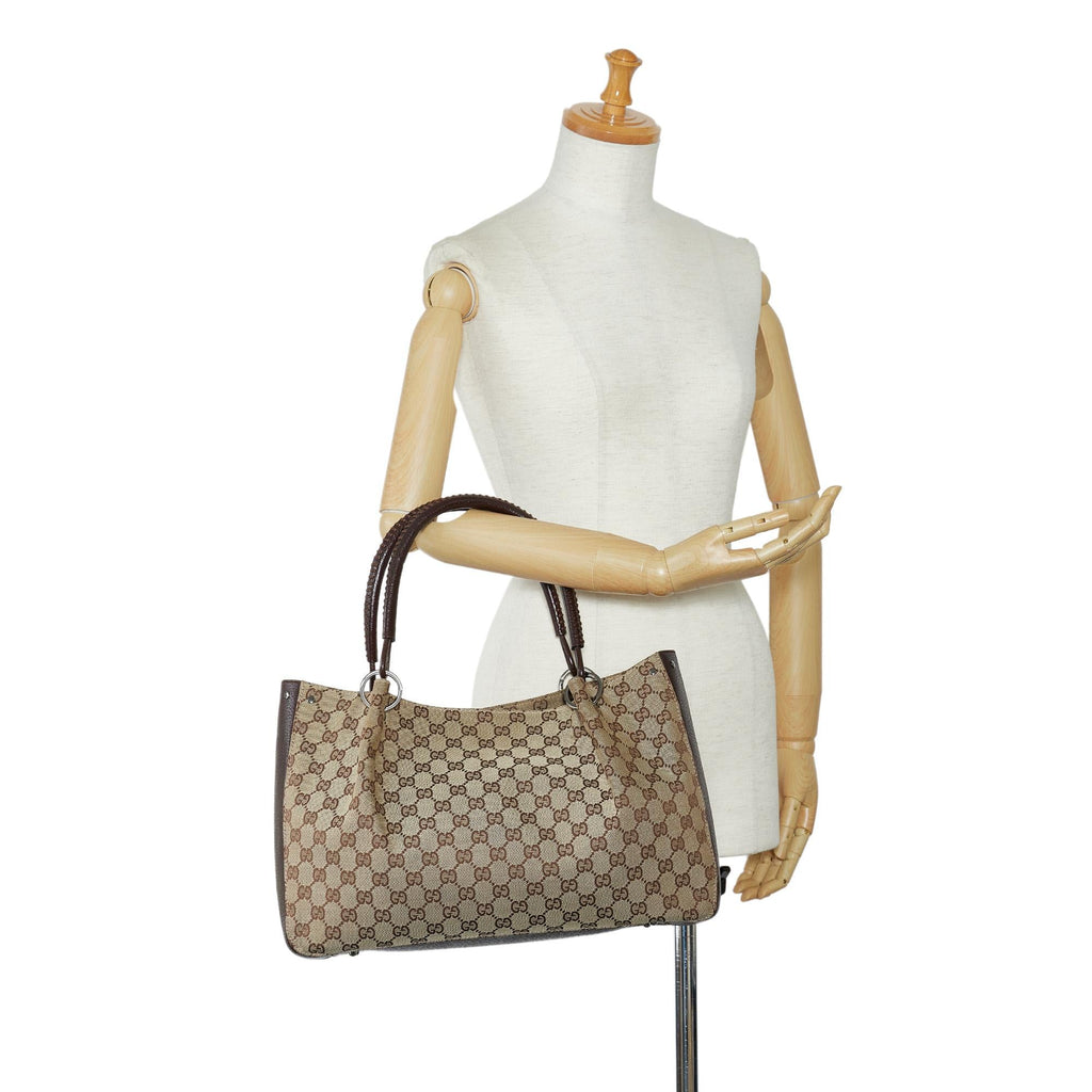 Gucci GG Canvas Tote (SHG-19tYgv)