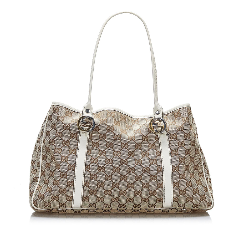 Gucci GG Canvas Twins Tote (SHG-gu3wR2)