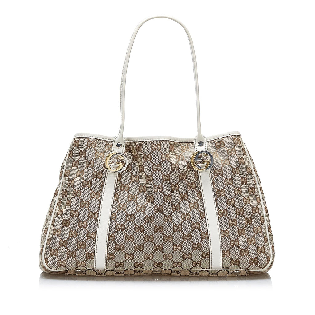 Gucci GG Canvas Twins Tote (SHG-gu3wR2)