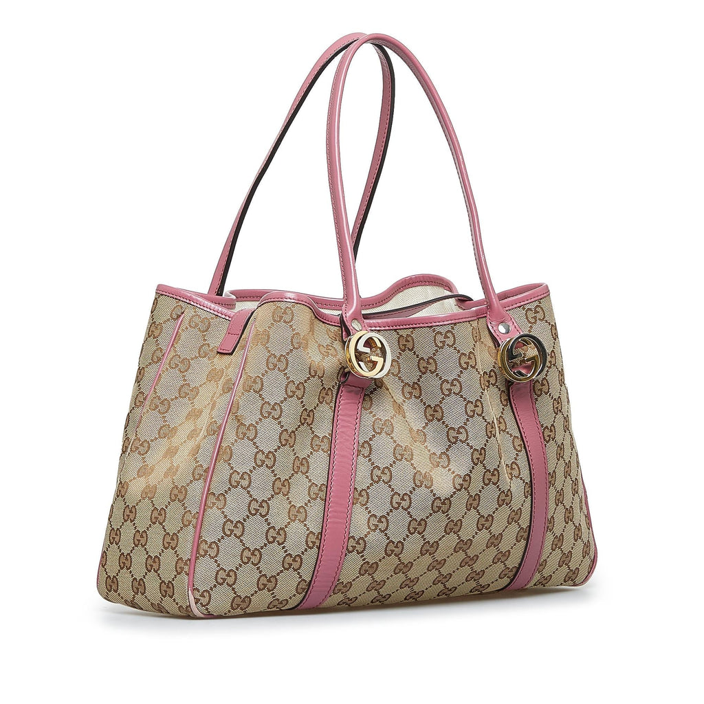 Gucci GG Canvas Twins Tote (SHG-IBz3MT)