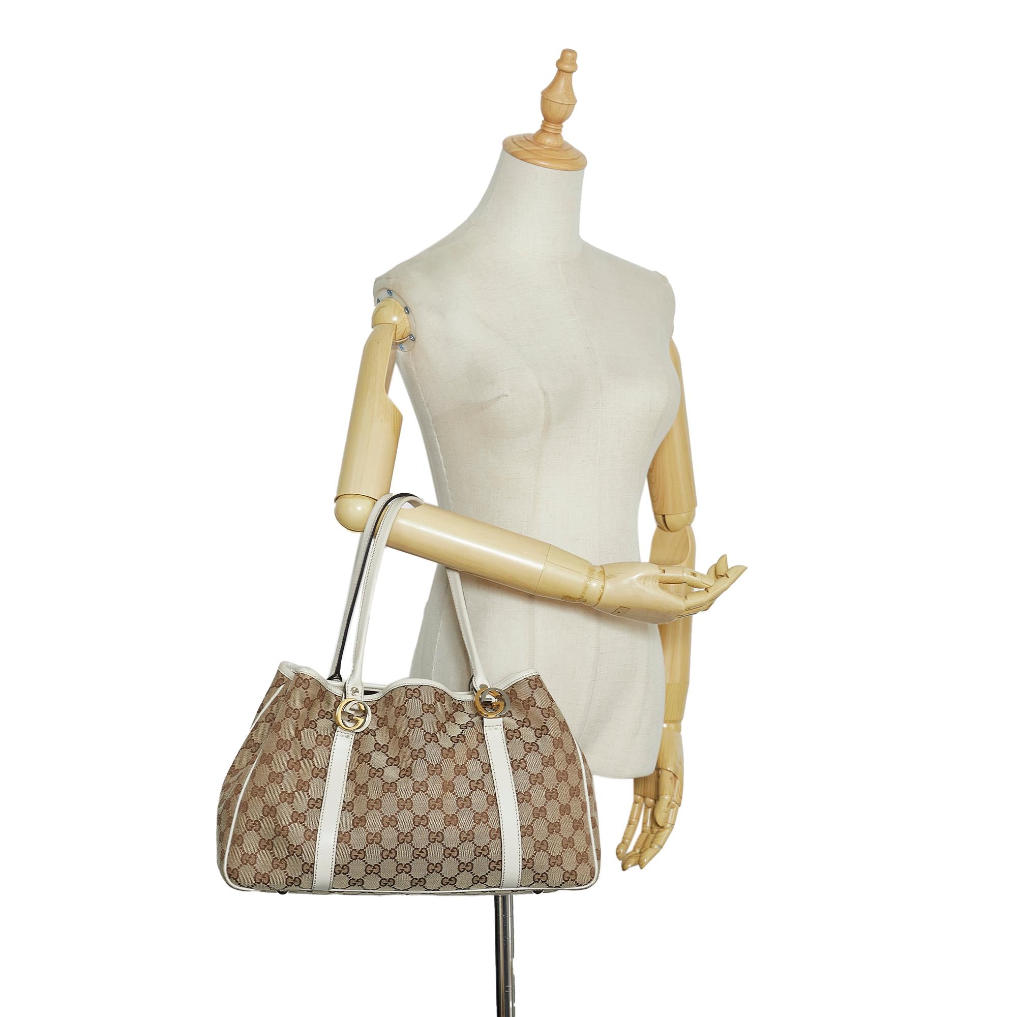 Gucci GG Canvas Twins Tote (SHG-04seb8)