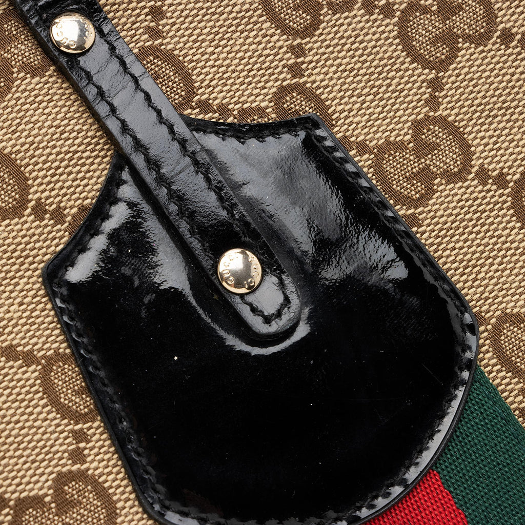 Gucci GG Canvas Web Jolie Medium Tote (SHF-5ry4OI)