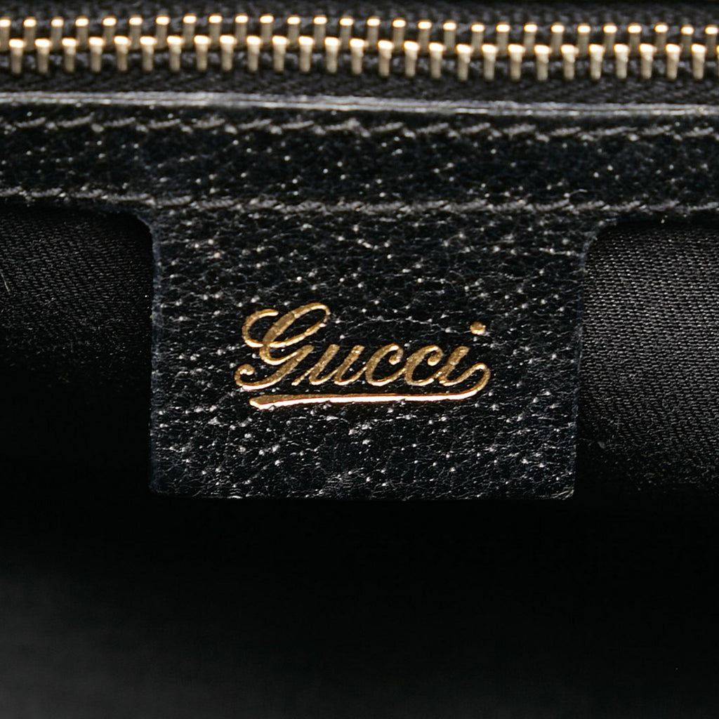Gucci GG Canvas Web Metal Bamboo Tote (SHG-XlBfM7)
