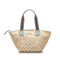 Gucci GG Canvas Web Tote Bag (SHG-15727)