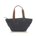 Gucci GG Canvas Web Tote Bag (SHG-19720)