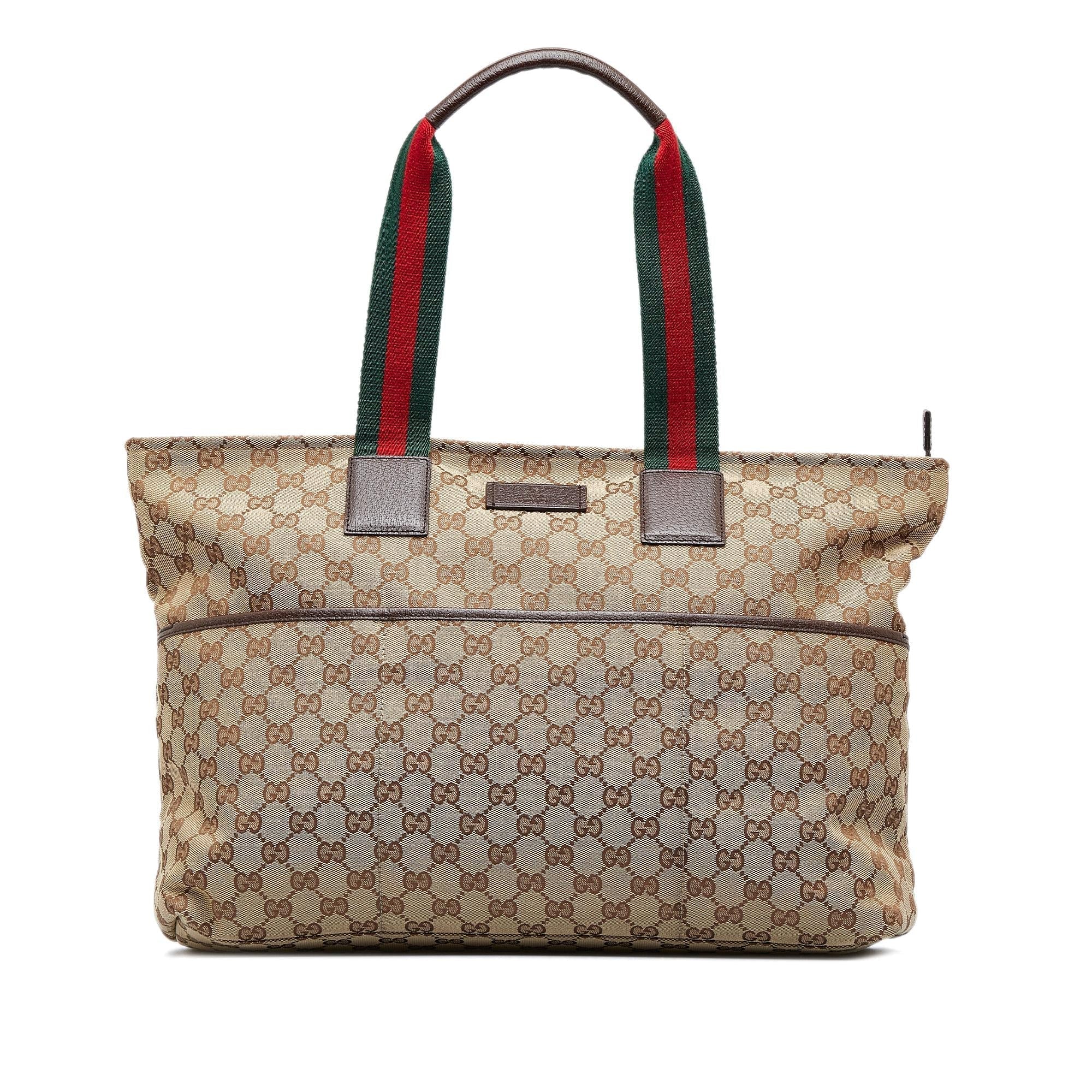 Gucci GG Canvas Web Tote Bag (SHG-n1Z3tx)