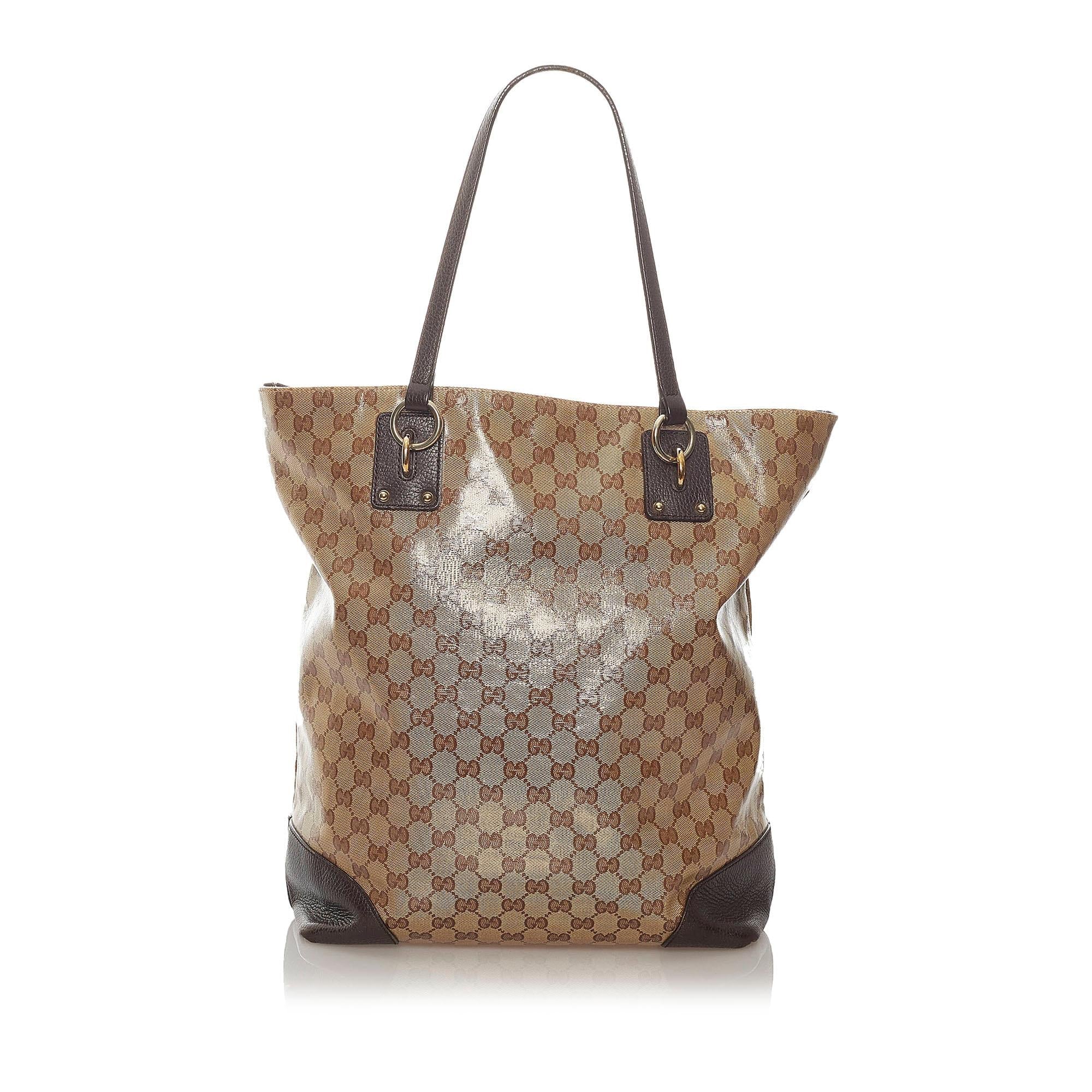 Gucci GG Crystal Charm Tote Bag (SHG-rqFJtK)