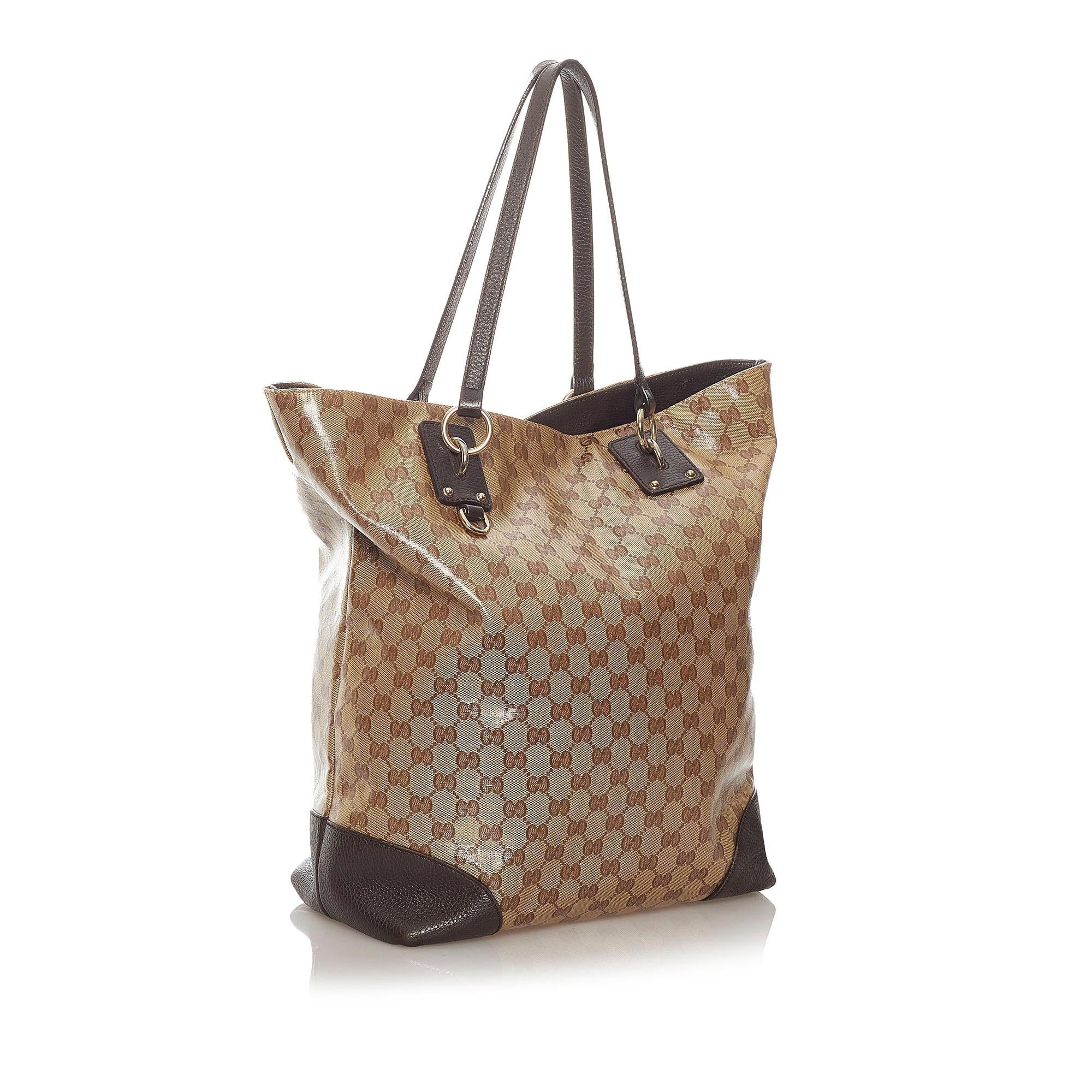 Gucci GG Crystal Charm Tote Bag (SHG-rqFJtK)