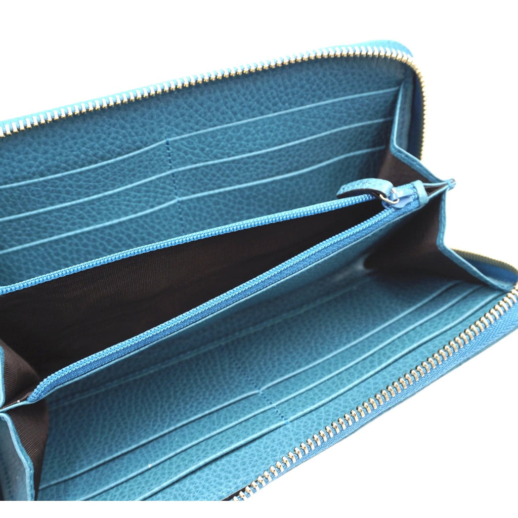 Gucci GG Guccissima Long Zip Around Organizer Wallet