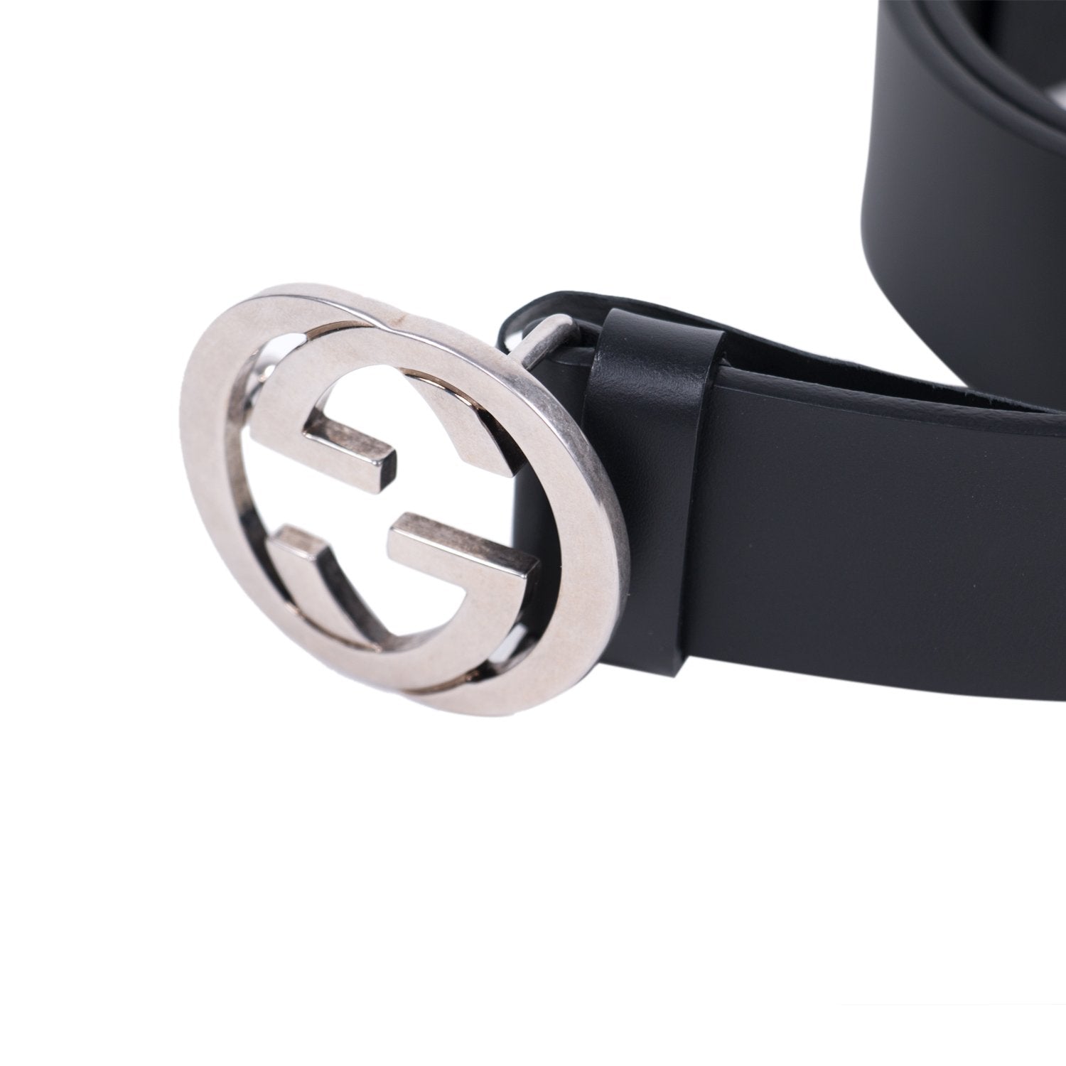 GUCCI GG Interlocking Leather Belt