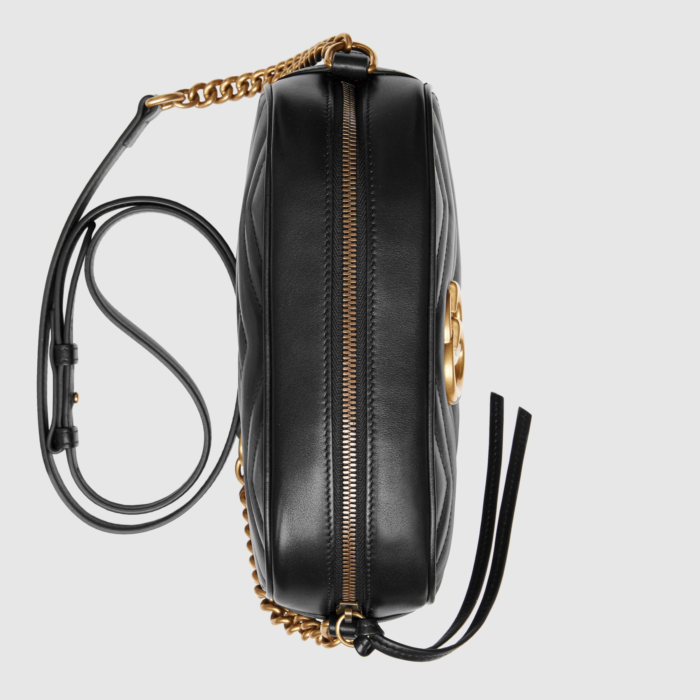 GUCCI GG MARMONT SMALL MATELASSÉ CAMERA BAG