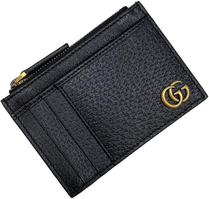 GUCCI GG MARMONT CALFSKIN LEATHER CARD CASE WALLET