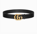 GUCCI GG MARMONT WIDE TEXTURED CALFSKIN LEATHER BELT