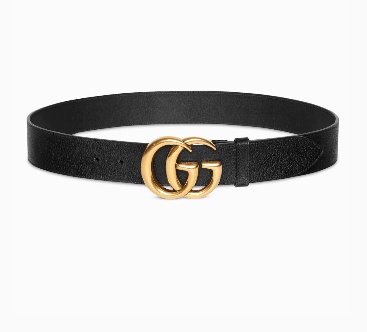 GUCCI GG MARMONT WIDE TEXTURED CALFSKIN LEATHER BELT