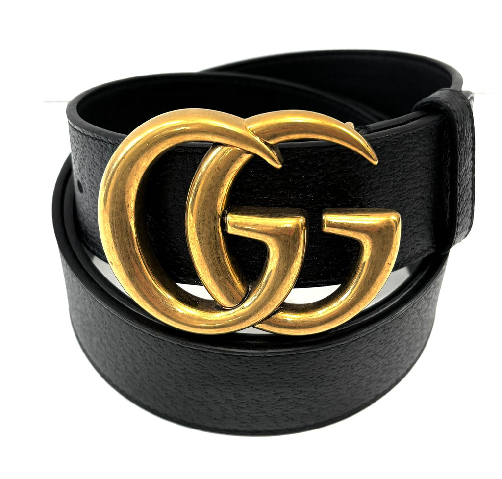 GUCCI GG MARMONT WIDE CALFSKIN LEATHER BELT