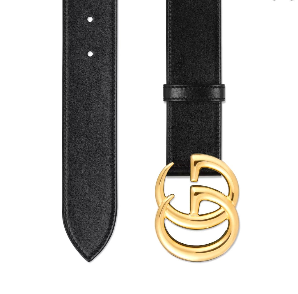 GUCCI GG MARMONT WIDE CALFSKIN LEATHER BELT