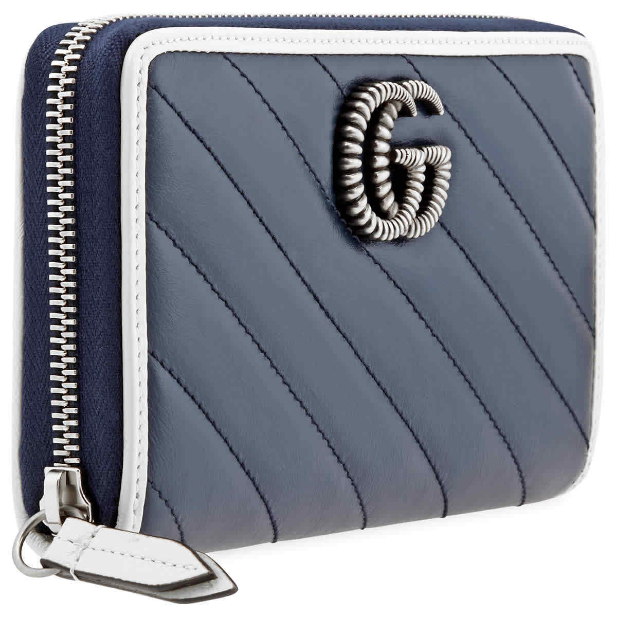 GUCCI GG MARMONT QUILTED LEATHER ZIP WALLET