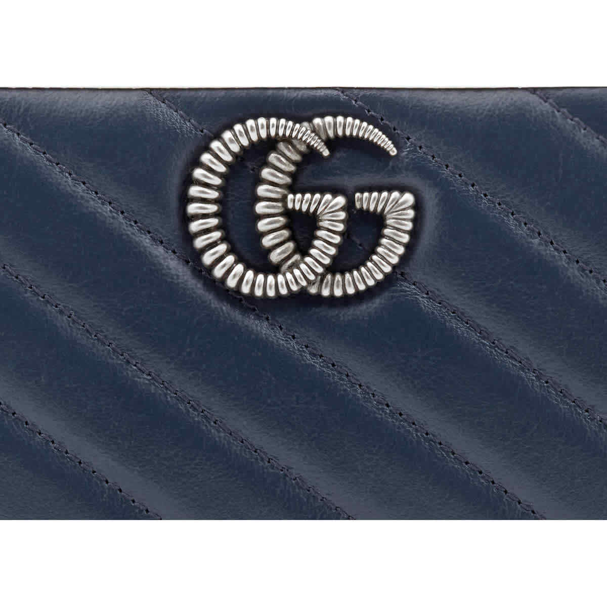 GUCCI GG MARMONT QUILTED LEATHER ZIP WALLET