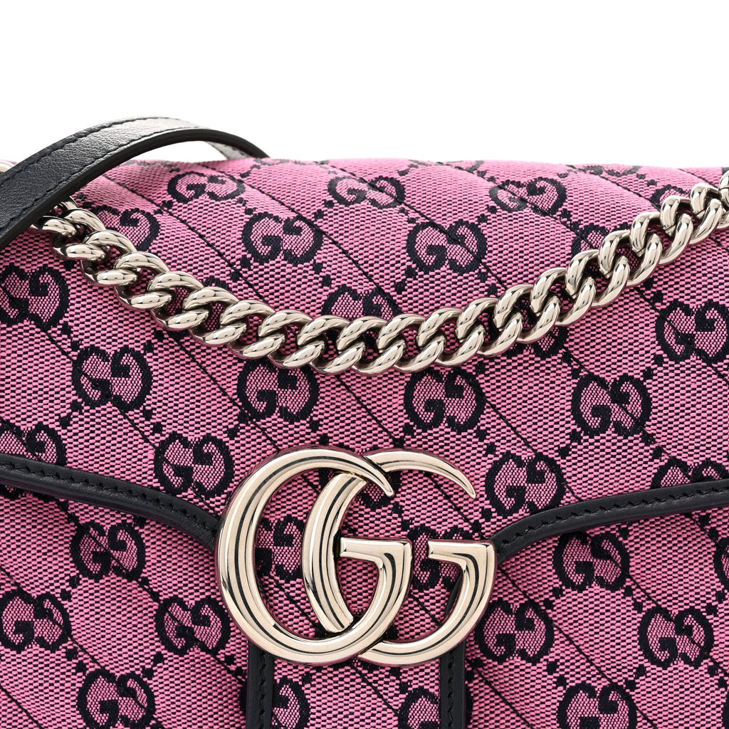 GUCCI GG MARMONT DIAGONAL MATELASSE SMALL SHOULDER BAG