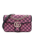 GUCCI GG MARMONT DIAGONAL MATELASSE SMALL SHOULDER BAG
