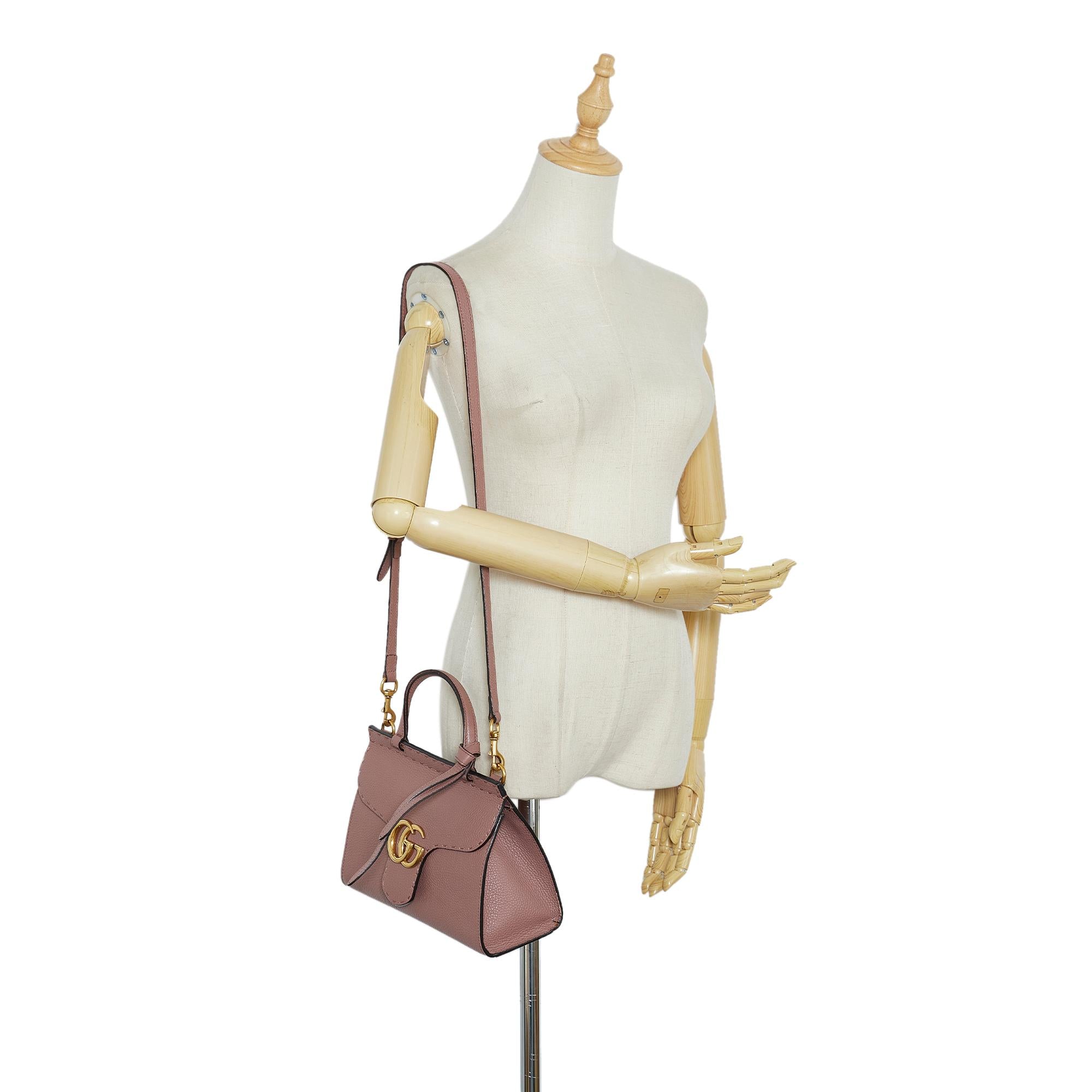 Gucci GG Marmont Top Handle Satchel (SHG-oUXOOS)