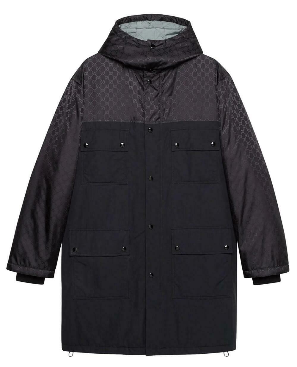 Gucci Men's Black GG Nylon Large Jacket