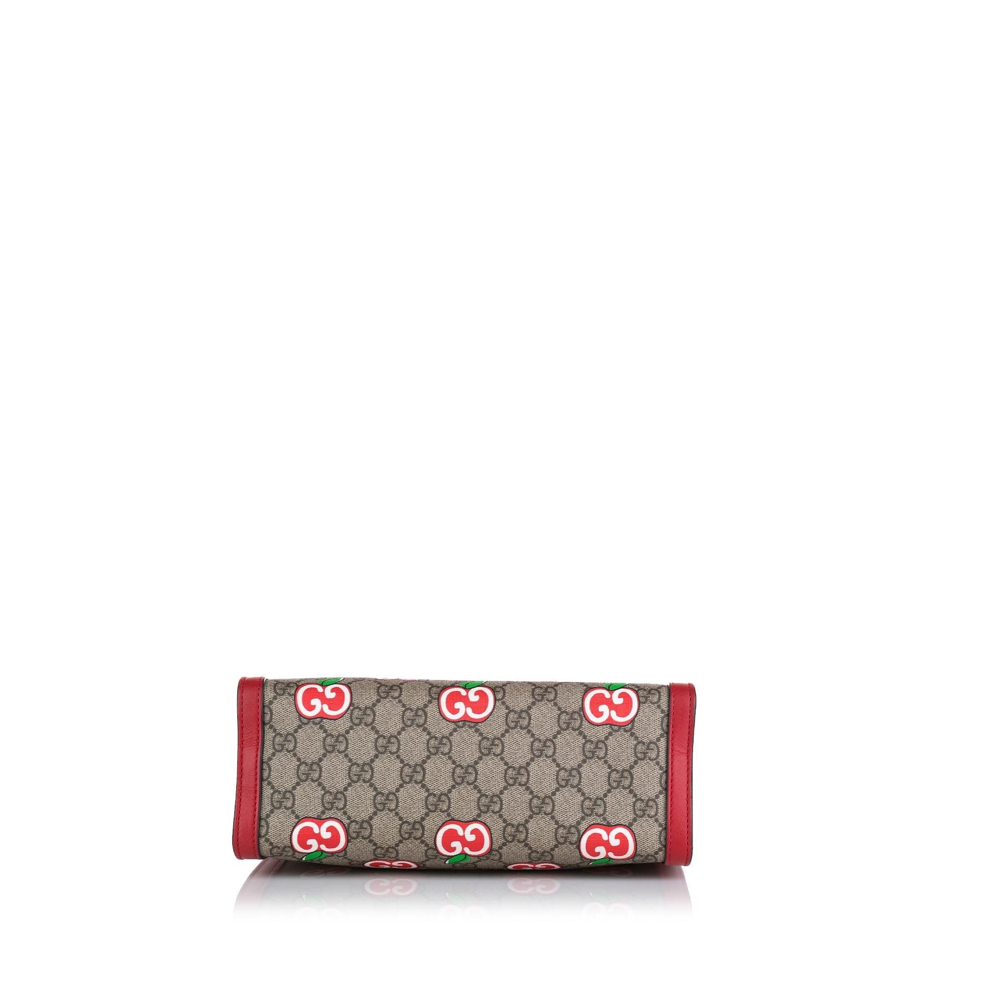 Gucci GG Supreme Apple Padlock Tote (SHG-iVKYxI)
