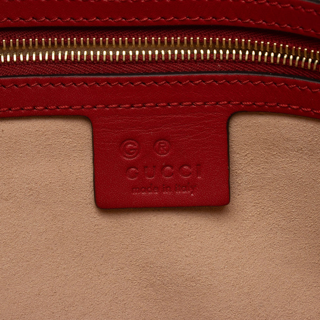 Gucci GG Supreme Blooms Large Zip Tote (SHF-qDfhoQ)