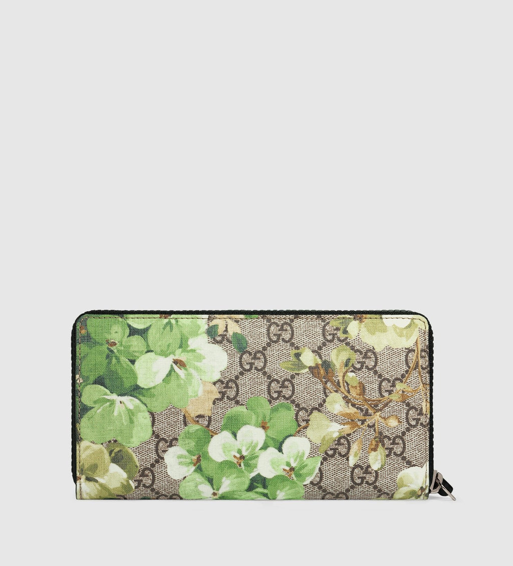Gucci GG Supreme Monogram Blooms Wallet