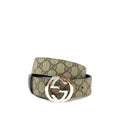 GUCCI GG SUPREME MONOGRAM INTERLOCKING G BELT