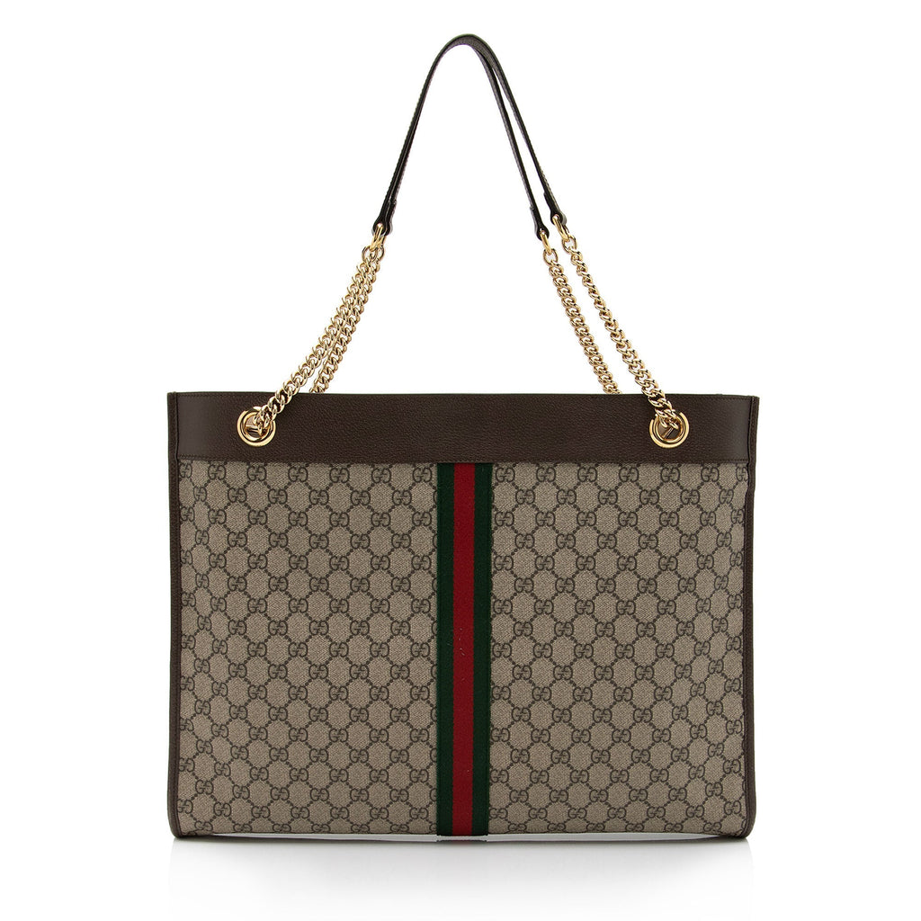 Gucci GG Supreme Rajah Large Tote (SHF-CkmY9Y)