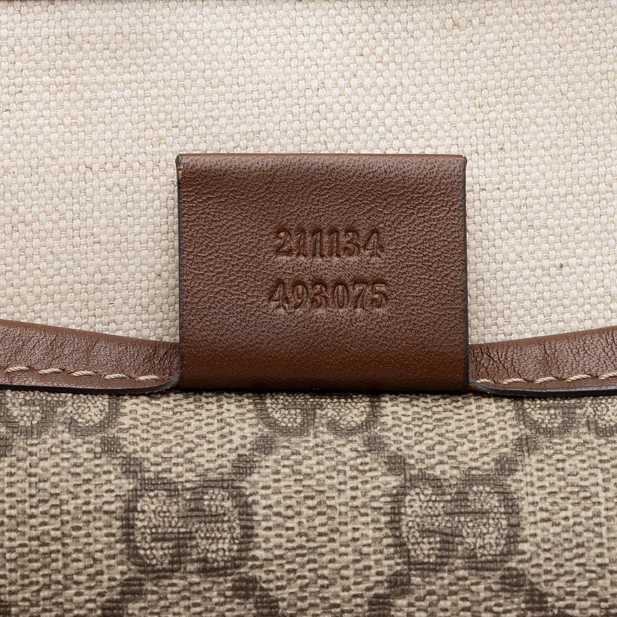 Gucci GG Supreme Signature Web Loop Medium Tote (SHF-J62D4H)