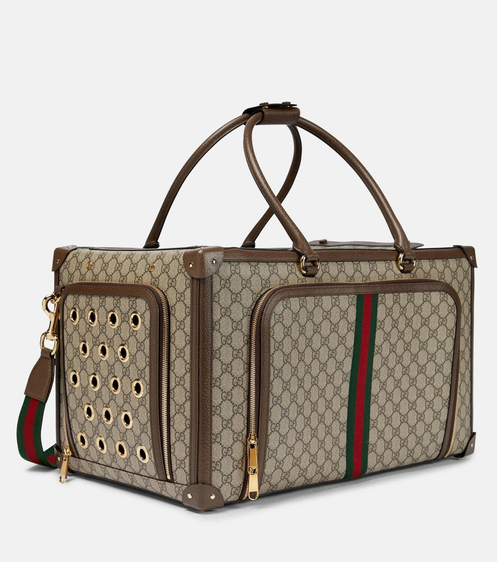 GUCCI GG SUPREME WEB PET CARRIER