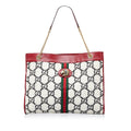 Gucci GG Tweed Rajah Web Tote (SHG-P1EybE)