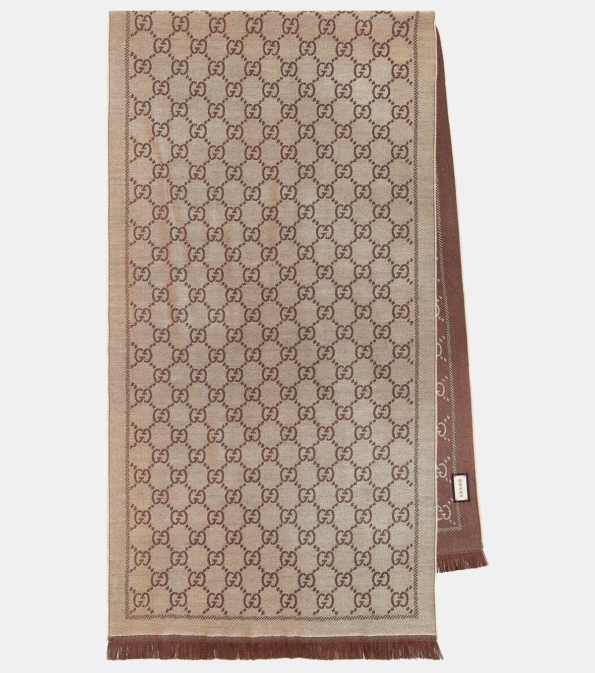GUCCI GG JACQUARD WOOL SCARF