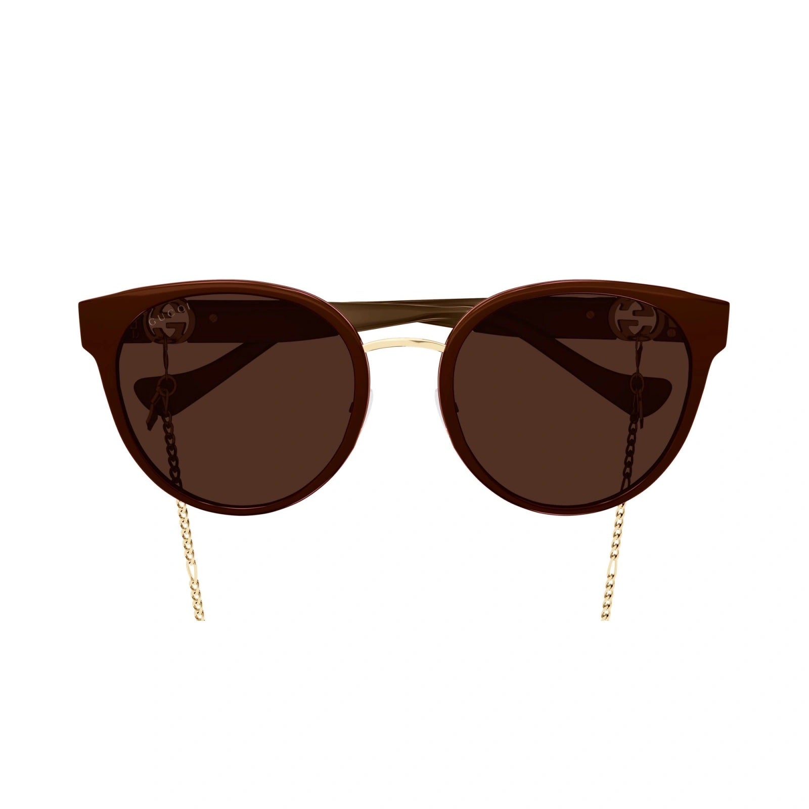 GUCCI CAT EYE GG1027SK-004 CHAIN SUNGLASSES