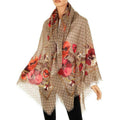 GUCCI GG SUPREME MONOGRAM GIANT FLORAL SCARF SHAWL