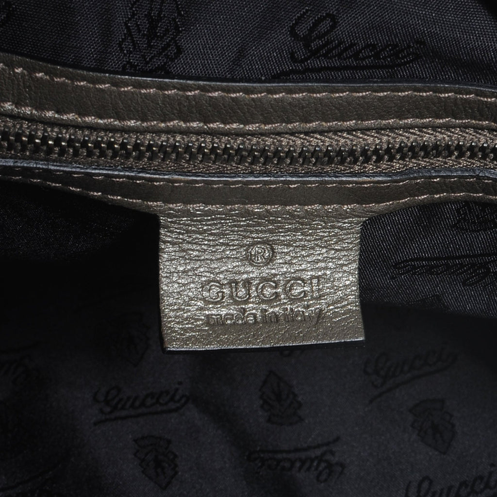 GUCCI GUCCISSIMA JOCKEY LEATHER HOBO BAG