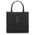 GUCCI GG CANVAS & LEATHER JACKIE TOTE BAG