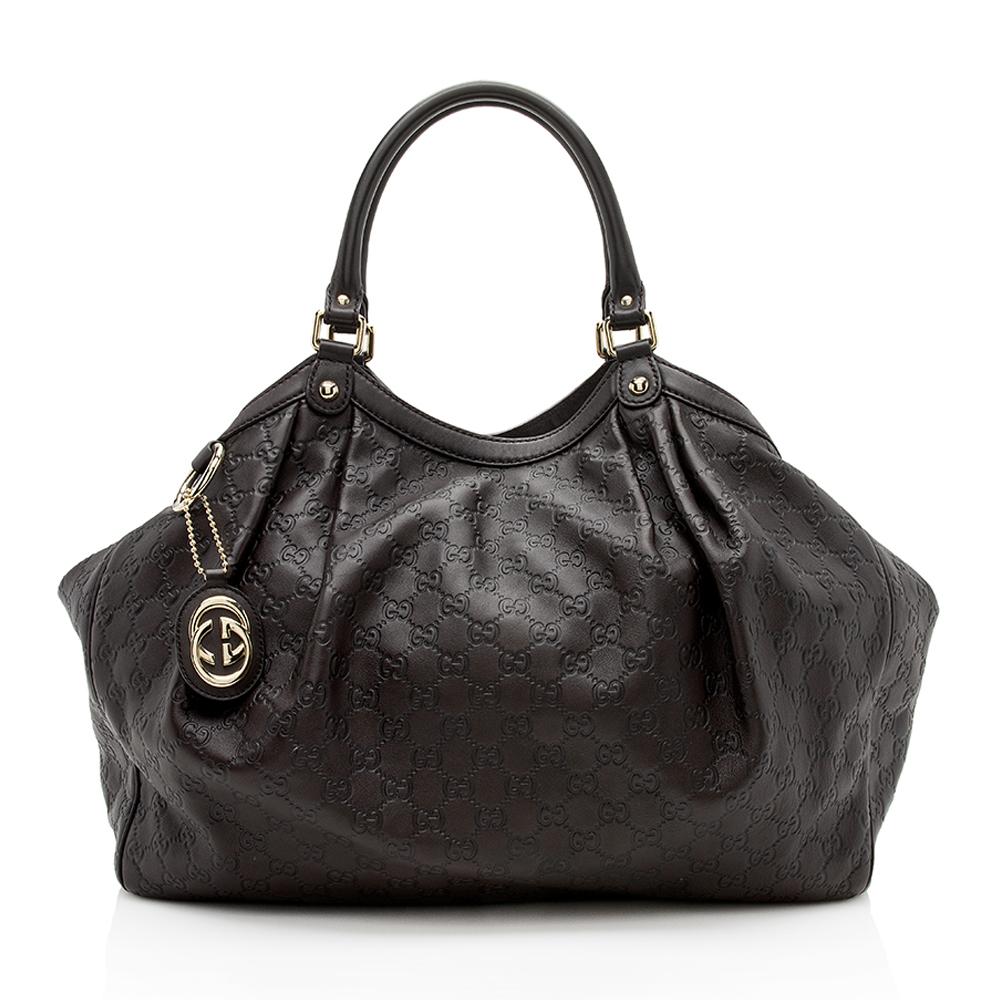 Gucci Guccissima Leather Sukey Large Tote  (SHF-12138)