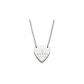 Gucci Sterling Silver Heart Pendant Necklace