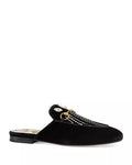 GUCCI HORSEBIT PRINCETOWN CRYSTAL EMBELLISHED VELVET MULES