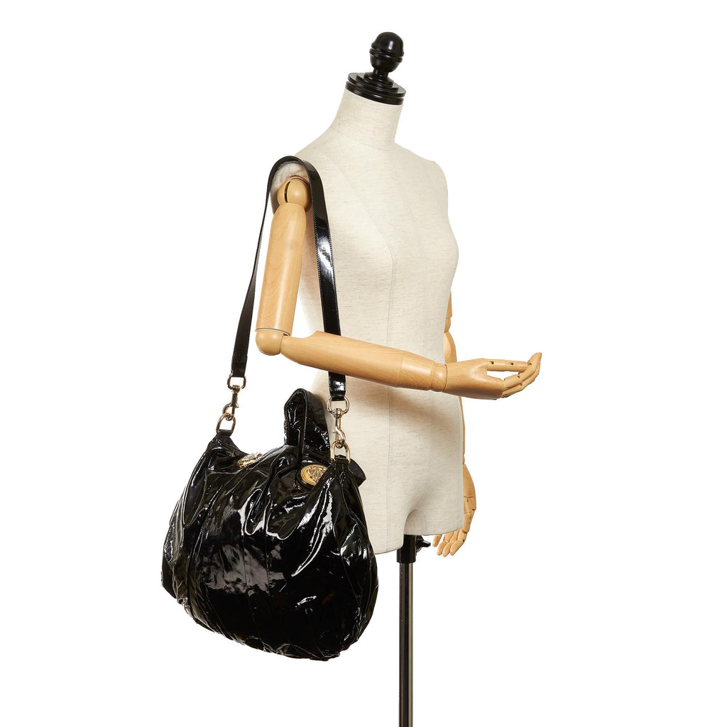 Gucci Hysteria Patent Leather Satchel (SHG-30806)