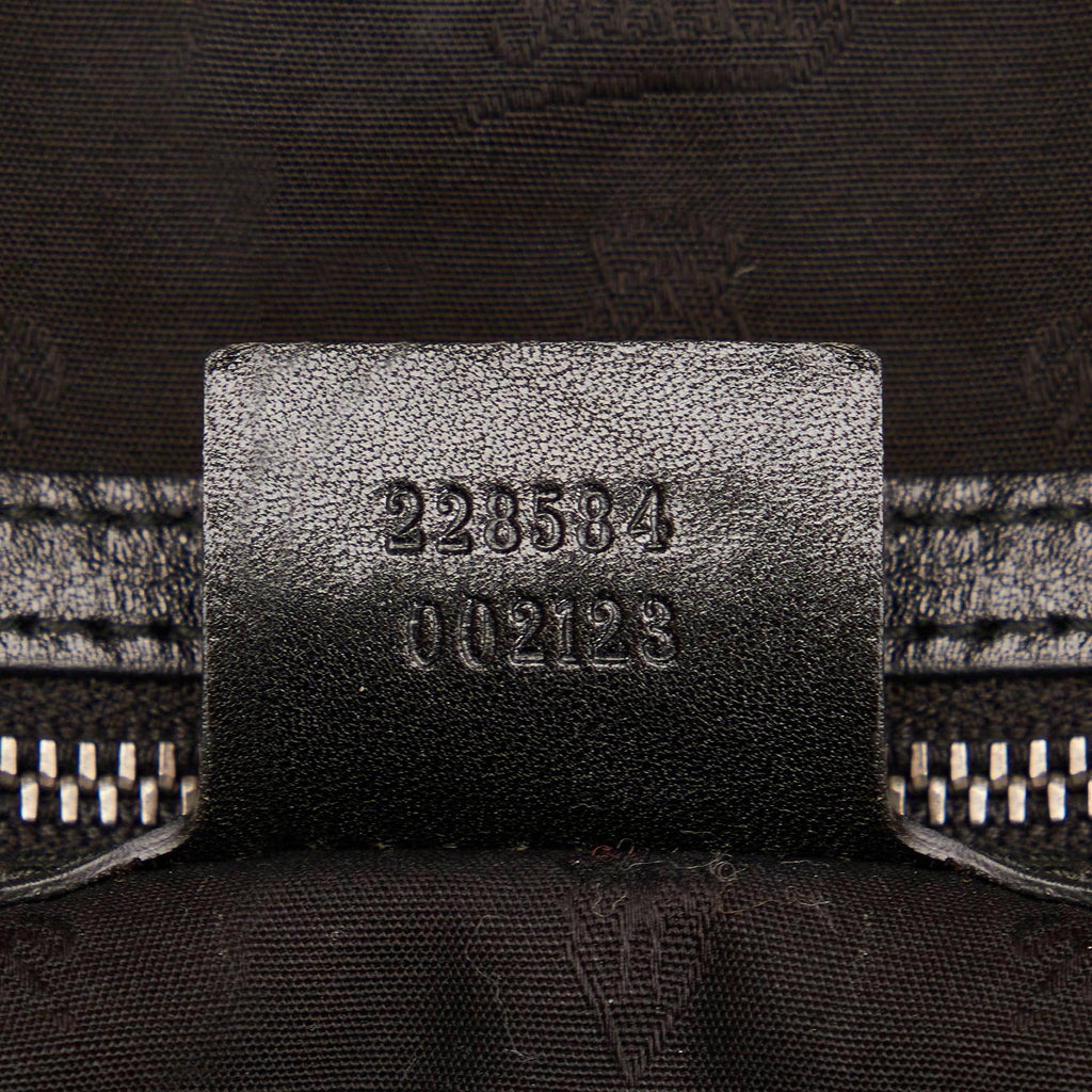 Gucci Icon Bit Patent Leather Hobo Bag (SHG-31901)