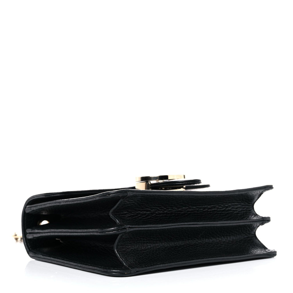 Gucci Black Interlocking GG Leather Crossbody Bag