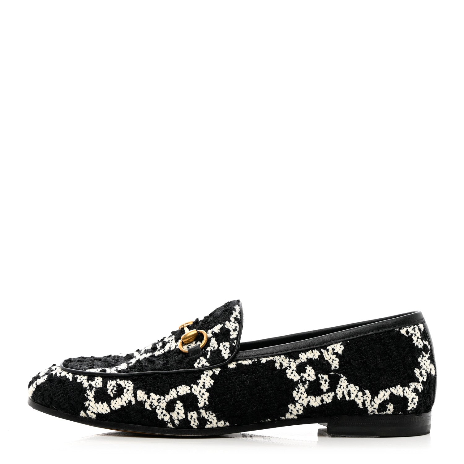 GUCCI GG JORDAN TWEED LOAFERS