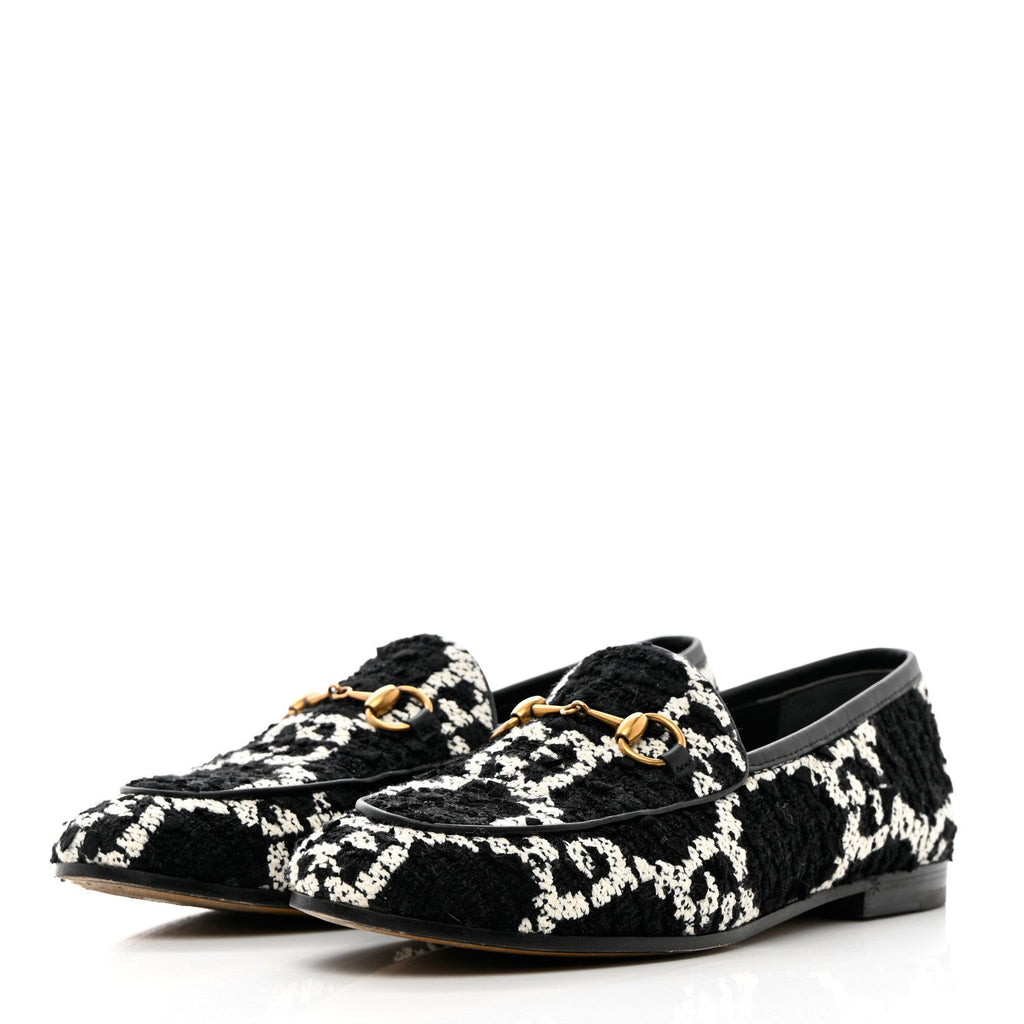 GUCCI GG JORDAN TWEED LOAFERS