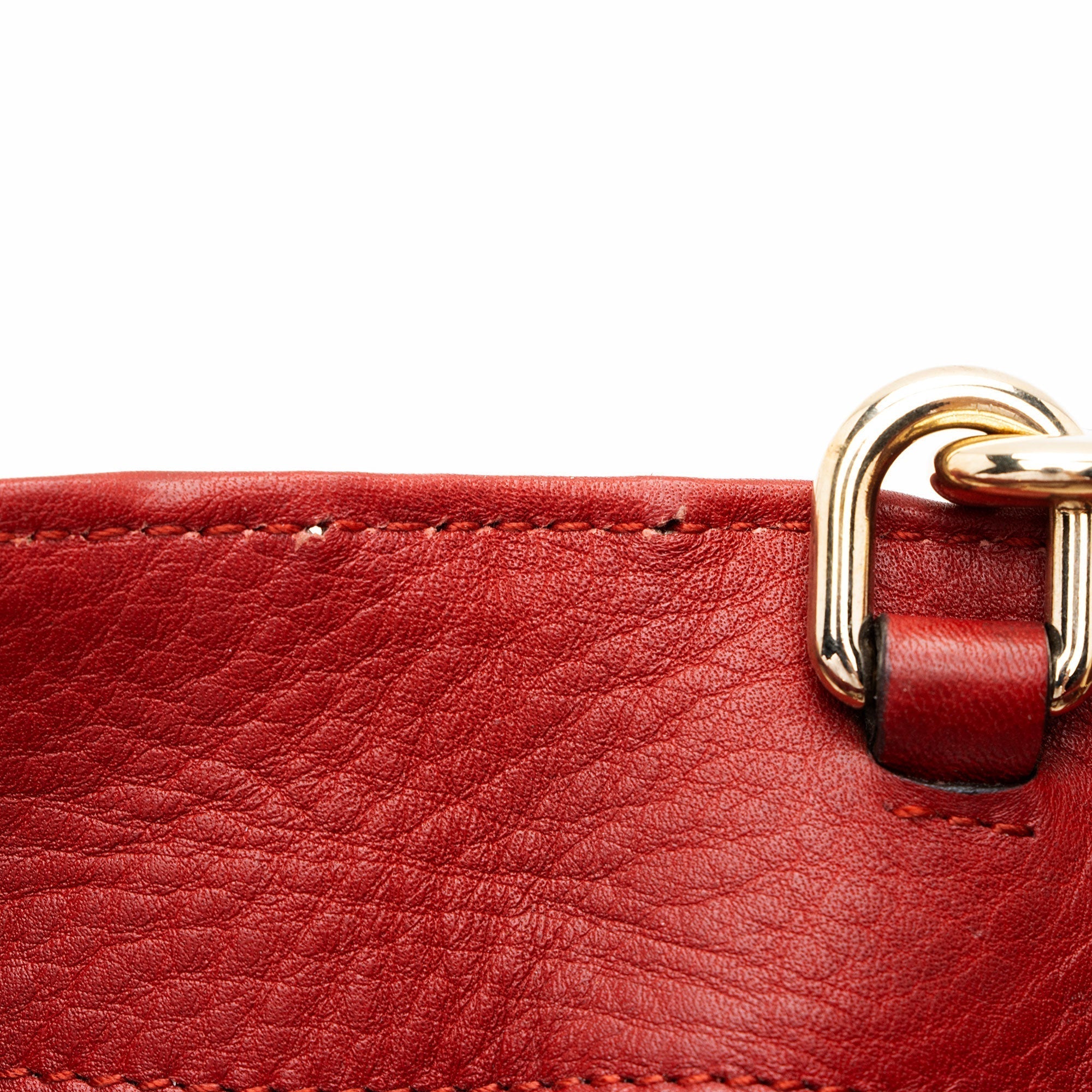 Gucci Metallic Leather Bamboo Mini Shopper Tote (SHF-Vl4q6H)