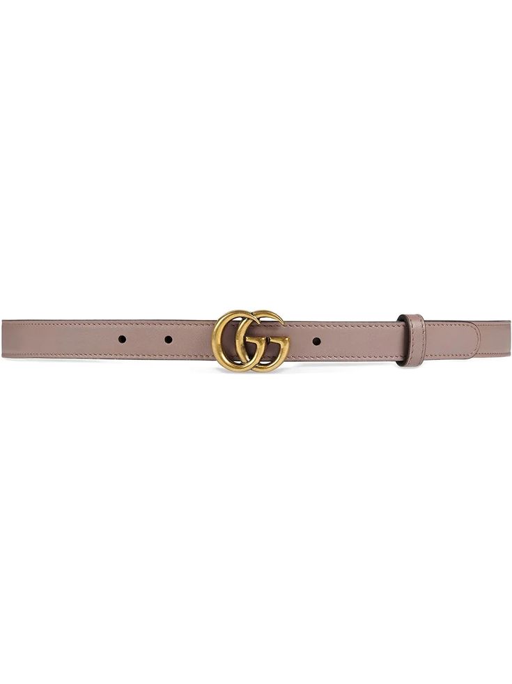 Gucci Double G Buckle Leather Belt